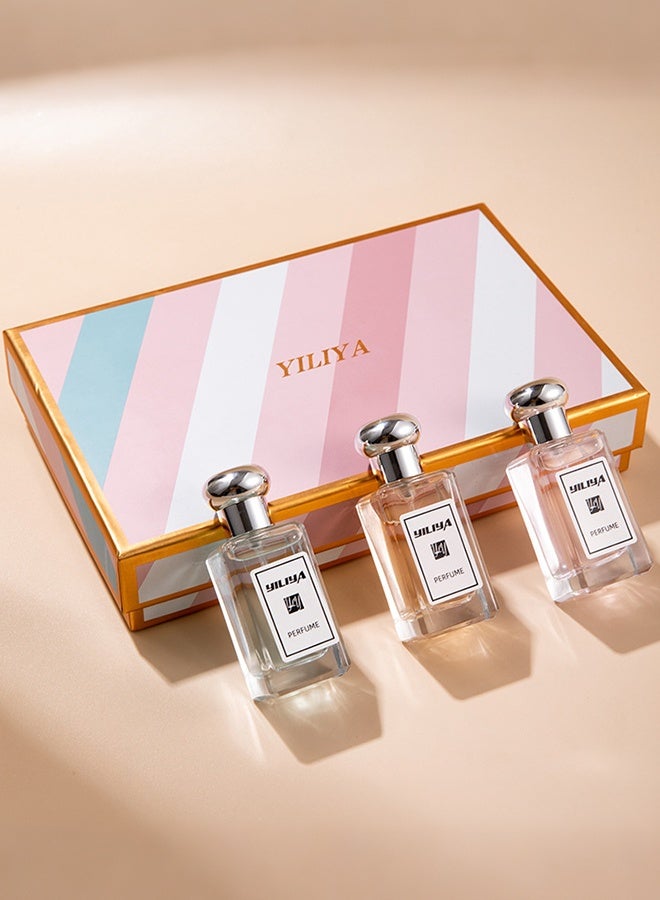 MARK HIM 3-Piece Fresh Light Scent Women Perfume Gift Set, Perfect Present for Birthday Holiday Anniversary, Pastel Tone Long-Lasting Mini Eau de Toilette Kit - Image 1