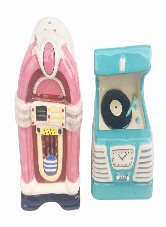 Bluesky Blue Sky Ceramic Juke Box Salt and Pepper Set, 3.50-inch Height, Set of 2 - Image 1