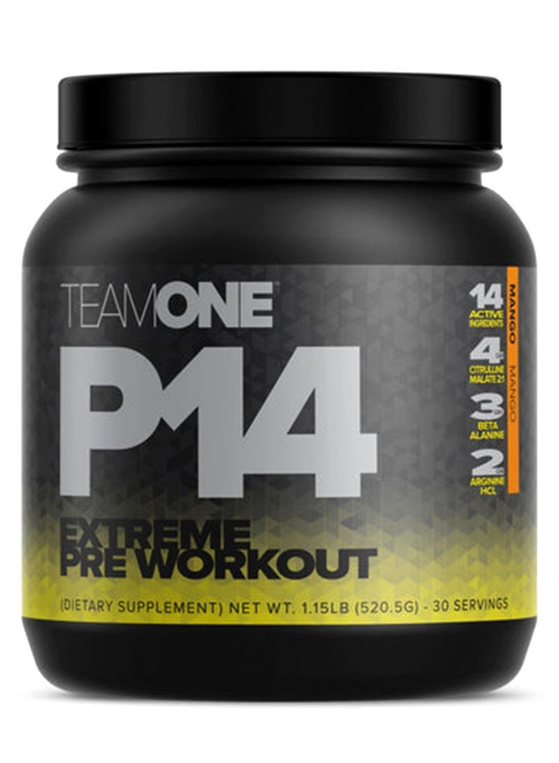 بي14 إكستريم قبل التمرين بنكهة المانجو - 561 جم