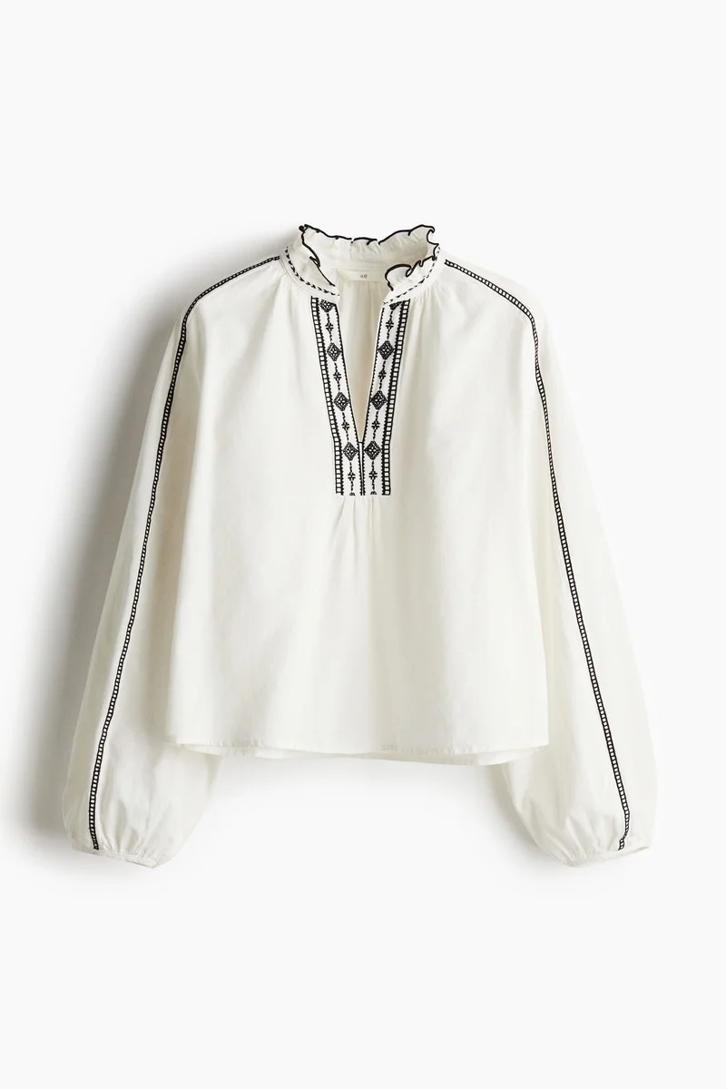 H&M Frill-Collared Blouse