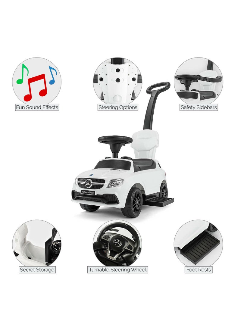 FACTUAL TOYS Mercedes Benz Hanle Pusher Car - White  - Image 2