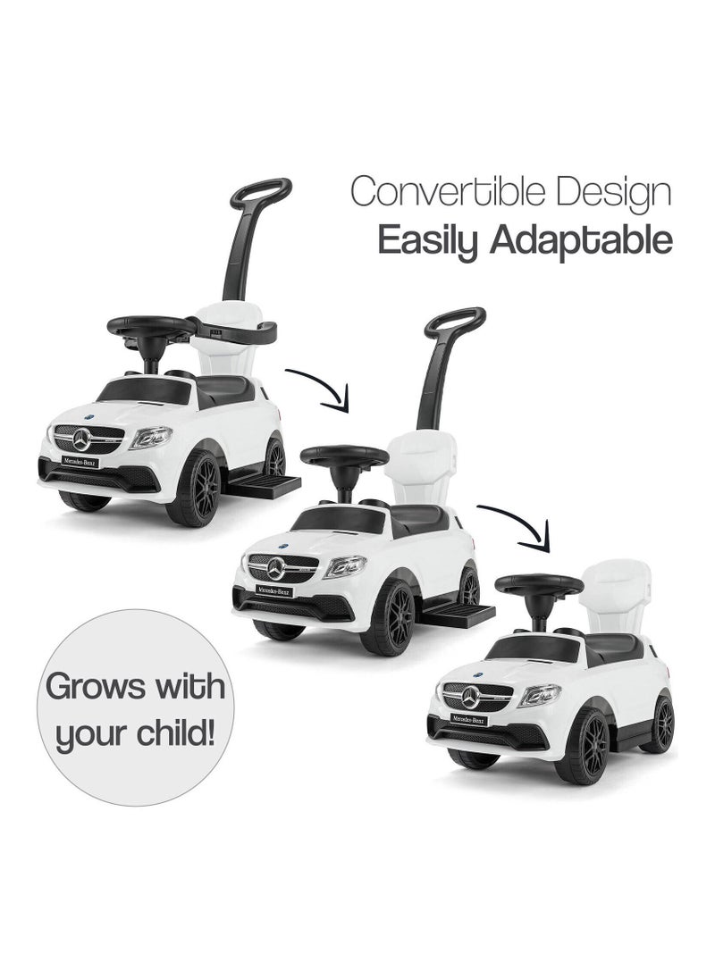 FACTUAL TOYS Mercedes Benz Hanle Pusher Car - White  - Image 3