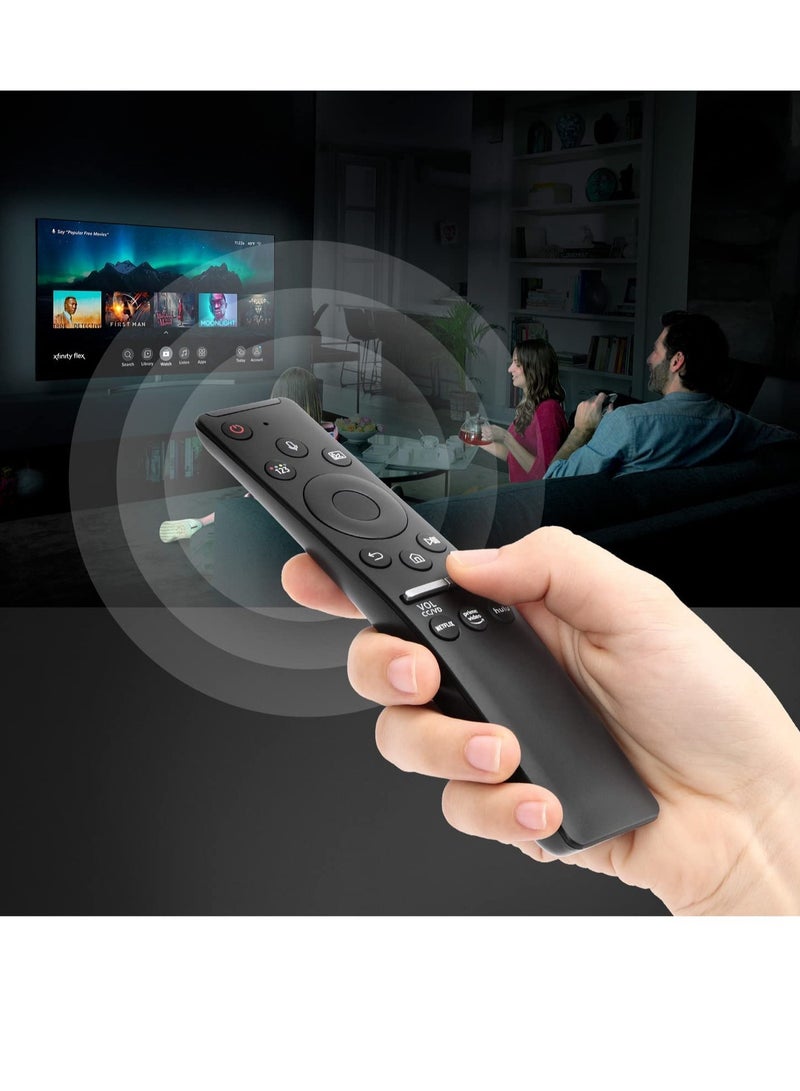ELTRAZONE Universal Voice Remote Control for Samsung Smart TV LED QLED 4K 8K UHD Crystal Frame HDR Curved Smart TVs, with Shortcut Buttons for Netflix, Prime Video - Image 3