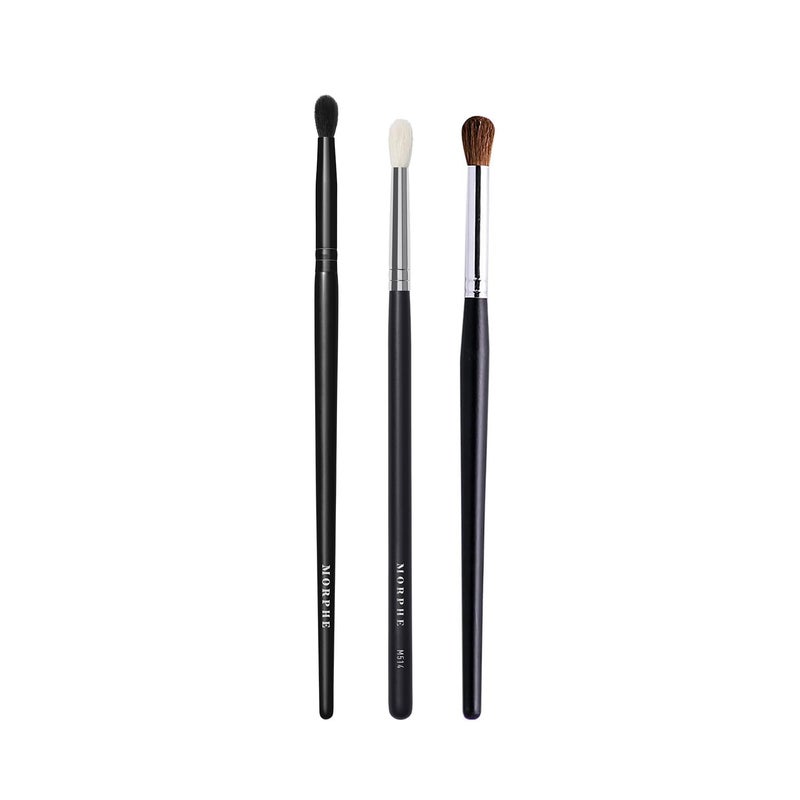 Morphe Blending Eyeshadow Brush Trio Eyeshadow Brush Set for Blending Precision and Definition Includes M514 M332 M441 For Cream or Powder Formulas 3 Count