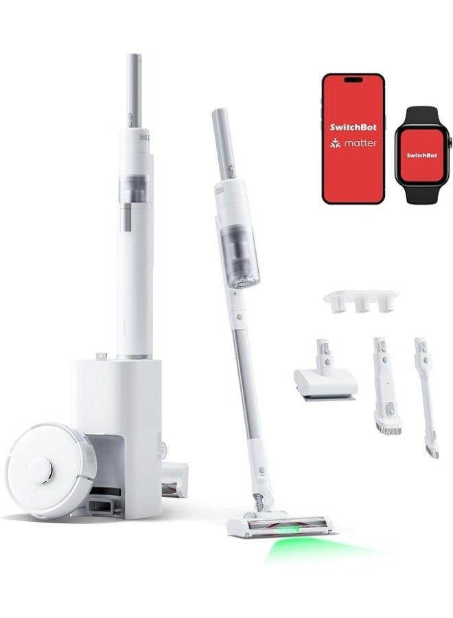 SwitchBot K10+ Pro Combo Robot Vacuum with Dual Auto-Empty Dock for 70 Days of Cleaning, Cordless Vacuum Cleaner with LED Headlights for Household Pet Hair, 45dB Ultra Quiet, Compatible. - Image 1