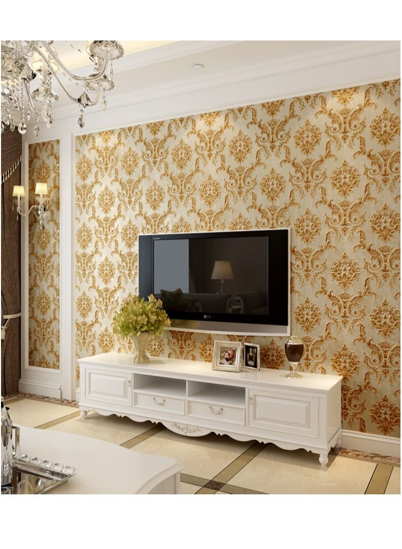 Bluejw Thicken Waterproof Self-Adhesive Wallpaper 0.53*5 Meters Wallpaper Self-Adhesive Sticker Wallpaper Decorative Removable Wall Paper PVC Waterproof and Oilproof Contact Paper - Image 3