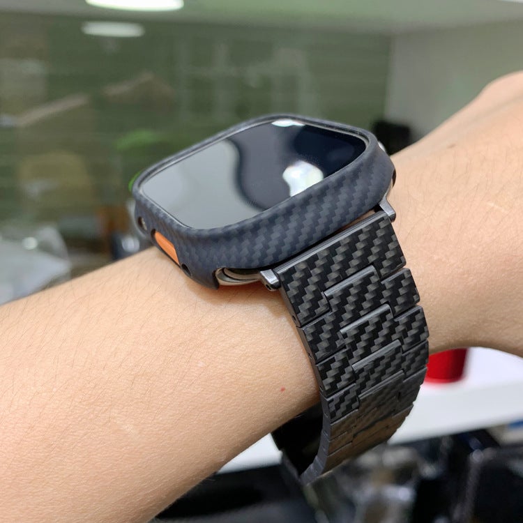 Suitable For Iwatch Apple Series8 Watch Case S7 Ultra Thin 6 Frosted S8 Carbon Fiber 49 Aramid Carbon Fiber 45 - Image 3