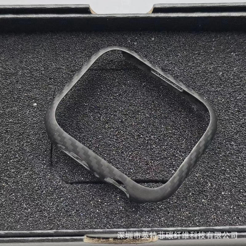 Suitable For Iwatch Apple Series8 Watch Case S7 Ultra Thin 6 Frosted S8 Carbon Fiber 49 Aramid Carbon Fiber 45 - Image 1