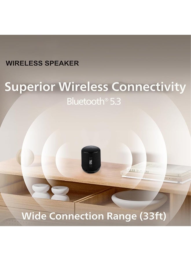 Portable Mini Bluetooth Speaker - Wireless Outdoor Subwoofer, USB and Card Support, Hands-free Calling, Perfect for Car, Cell Phone and Computer (Black)  - Image 4