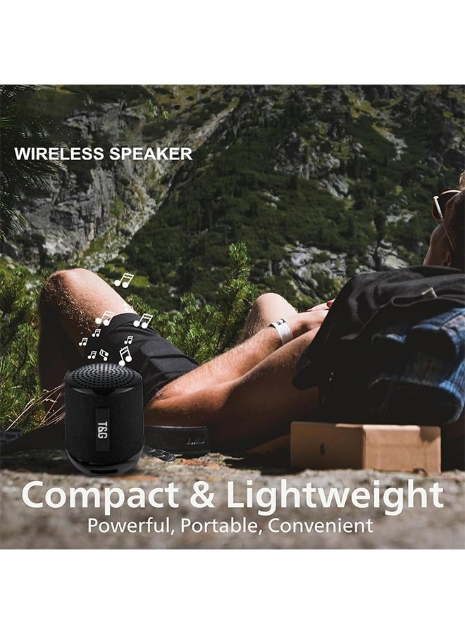 Portable Mini Bluetooth Speaker - Wireless Outdoor Subwoofer, USB and Card Support, Hands-free Calling, Perfect for Car, Cell Phone and Computer (Black)  - Image 3