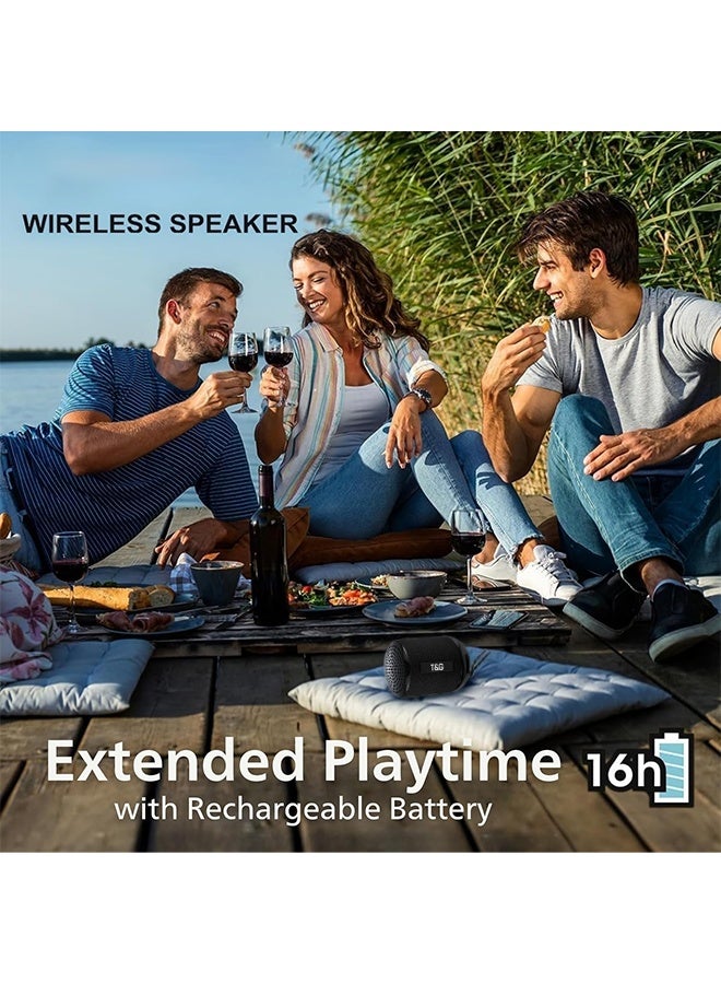 Portable Mini Bluetooth Speaker - Wireless Outdoor Subwoofer, USB and Card Support, Hands-free Calling, Perfect for Car, Cell Phone and Computer (Black)  - Image 2