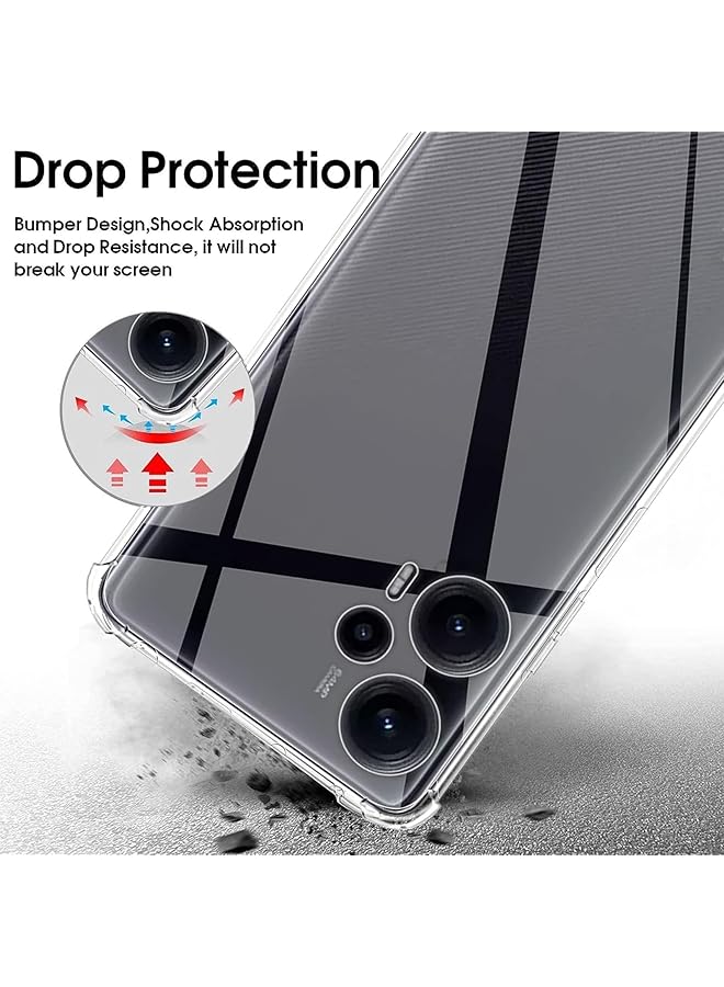 إيروريكس واقي شاشة الخصوصية لهاتف Poco F5 مع جراب TPU شفاف مضاد للخدش ناعم ورفيع مناسب لهاتف Poco F5 - Image 3