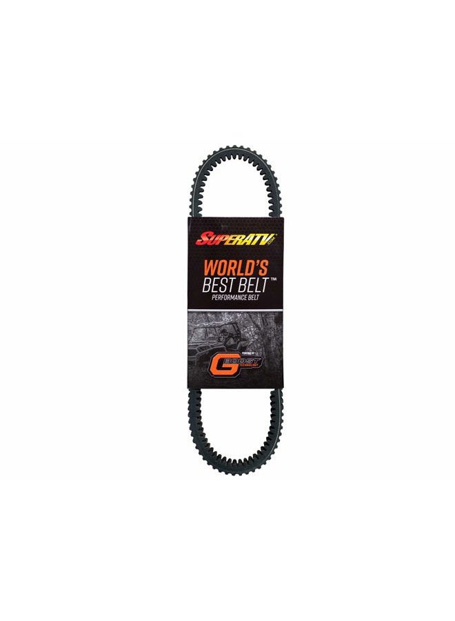 SuperATV Heavy-Duty Extreme Badass CVT Drive Belt for 2016-2021 Can-Am Defender 2016+ Can-Am Defender HD 10 (See Fitment), Fiber Cord & High Strength Rubber, Smooth Engagement, High Power Transfer - Image 1