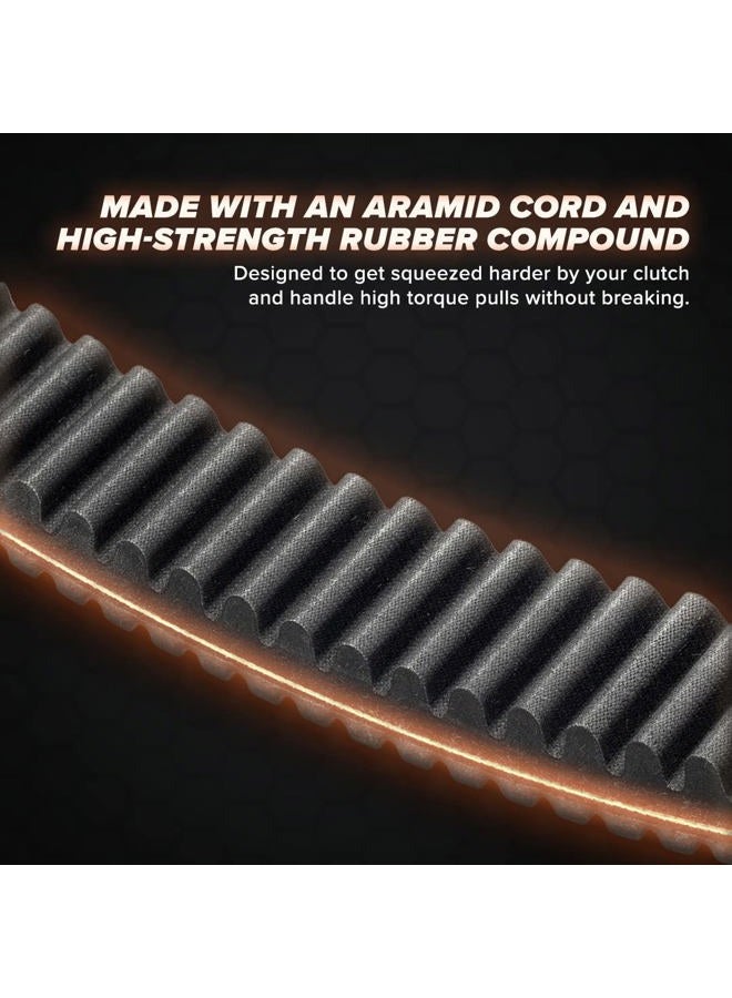 SuperATV Heavy-Duty Extreme Badass CVT Drive Belt for 2016-2021 Can-Am Defender 2016+ Can-Am Defender HD 10 (See Fitment), Fiber Cord & High Strength Rubber, Smooth Engagement, High Power Transfer - Image 4