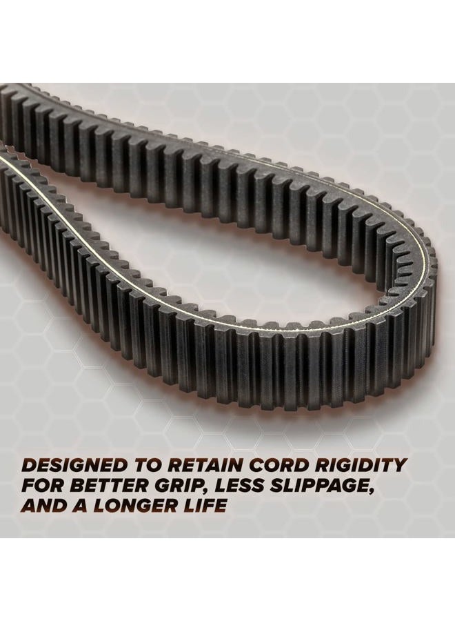 SuperATV Heavy-Duty Extreme Badass CVT Drive Belt for 2016-2021 Can-Am Defender 2016+ Can-Am Defender HD 10 (See Fitment), Fiber Cord & High Strength Rubber, Smooth Engagement, High Power Transfer - Image 2
