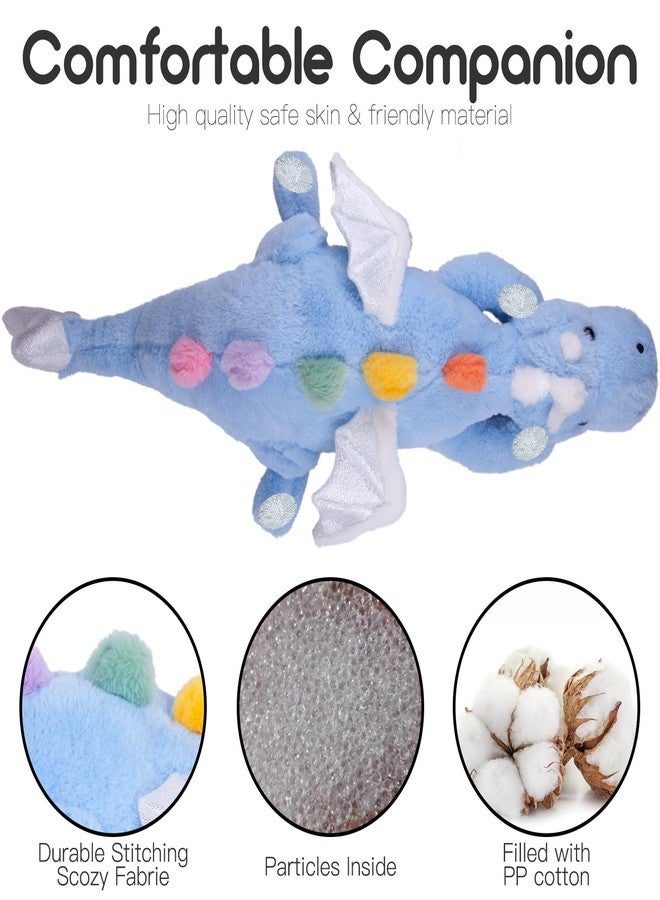 ARELUX Large 50in 3Lb Cute Dragon Stuffed Animals Plush Toy Soft Sky Blue Pterosaur Plushie Giant Fuzzy Dinosaur Pillow Plushies with White Wings Cuddly for Friends - Image 5