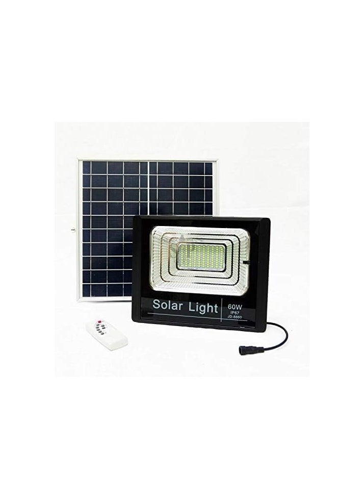 YULAN Yulan Outdoor 60W Warm White LED Solar Flood Light Waterproof Outdoor for Gardens Lawn Street 