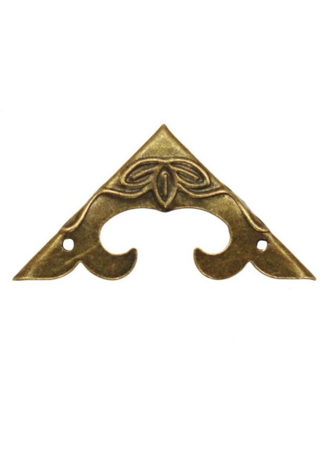 SMY 20 PCS Bronze Corner Protectors Vintage Safety Guards Decorative Metal Covers Right Angle Bracket for Jewelry Case Wooden Box Crafting Chest Table Furniture Edge (Side Length:1-1/4") - Image 5