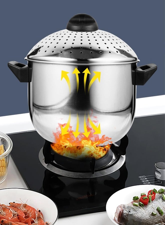 Hemoton Stainless Steel Cooking Pot Pasta Pot Noodles Cooking Pot with Strainer Kitchen Cookware 16CM/6.3inch Diameter - Image 2