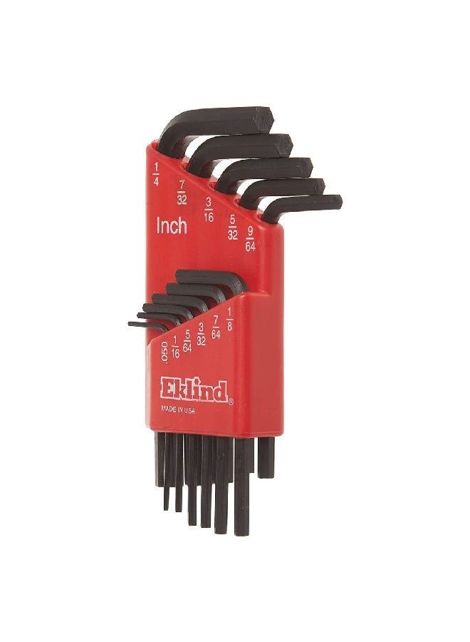 Eklind 11-Piece SAE Short Dual Tips Hex Key Set Black 1.524 x 14.986 x 9.652 cm 10111 - Image 3