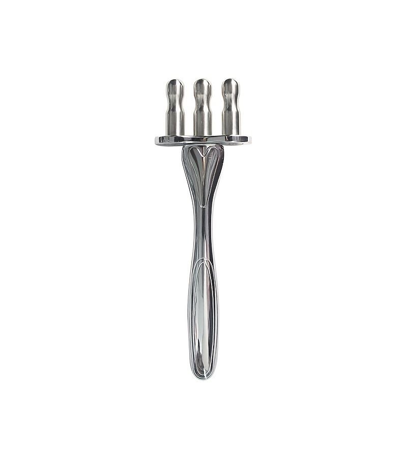 Magnetic Shoulder and Neck Acupressure Meridian Hammer Curved Handle Three-prong Massage Stick Physical Therapy Relaxation Tool - Image 3
