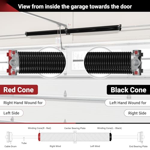 Toriexon Garage Door Spring 0.207 x 2” x 24” (Pair), 18000 Cycles Garage Spring Door Replacement, Heavy-Duty & Long-Lasting Garage Door Torsion Spring - Image 4