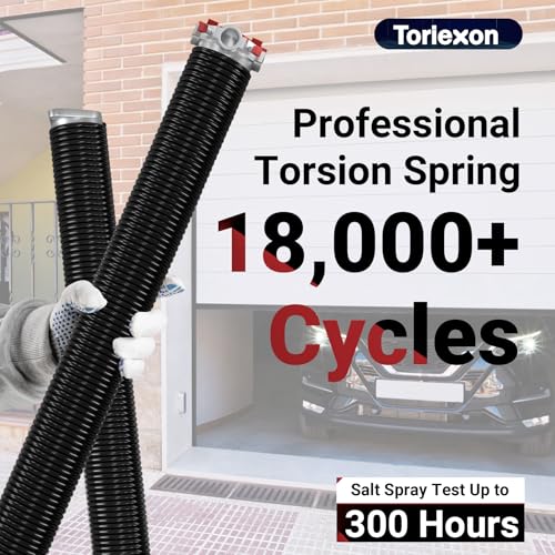 Toriexon Garage Door Spring 0.207 x 2” x 24” (Pair), 18000 Cycles Garage Spring Door Replacement, Heavy-Duty & Long-Lasting Garage Door Torsion Spring - Image 3