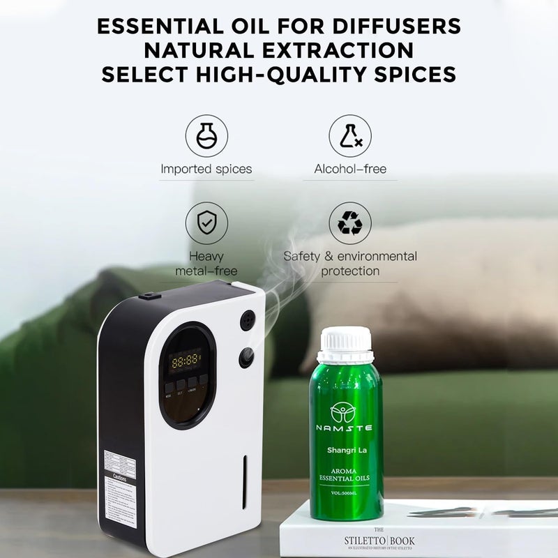 NAMSTE Hotel Scents 500mL Hotel Collection Diffuser Essential Oils Inspired by Shangri-La Pure Elegant Charisma Aromatherapy Diffuser Oil with Cedarwood, Sandalwood, Home Luxury Hotel Scents for Diffuser - Image 5