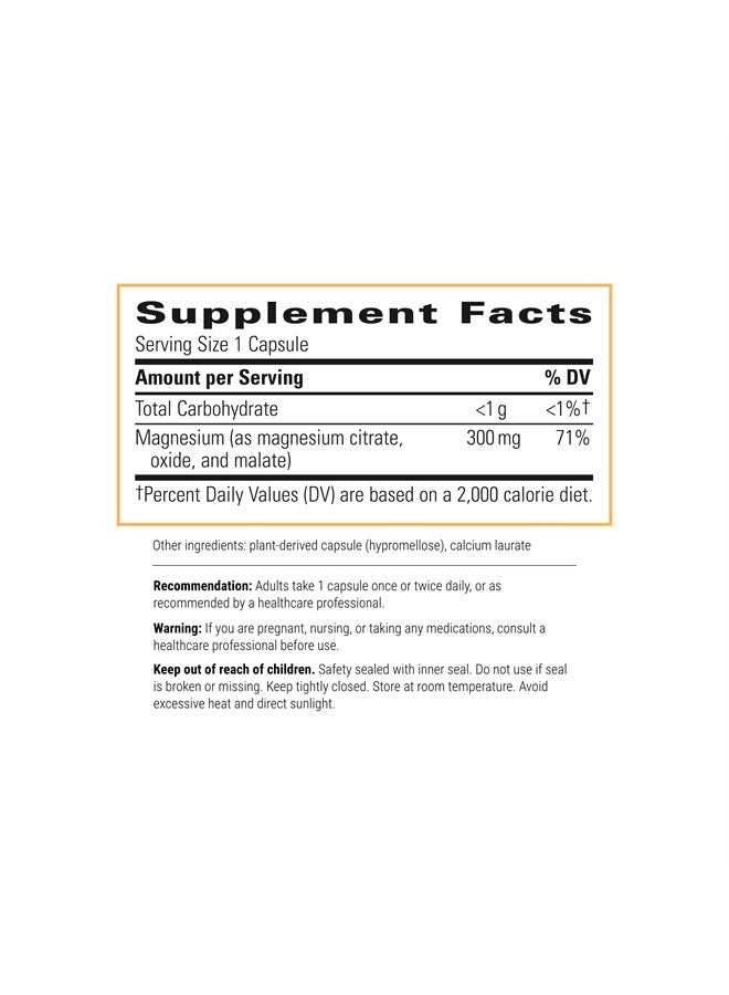 Integrative Therapeutics Tri-Magnesium - Supports Healthy Bones & Teeth* - Supports Cardiovascular & Neurological Function* - Promotes Calm* - 90 Capsules - Image 2