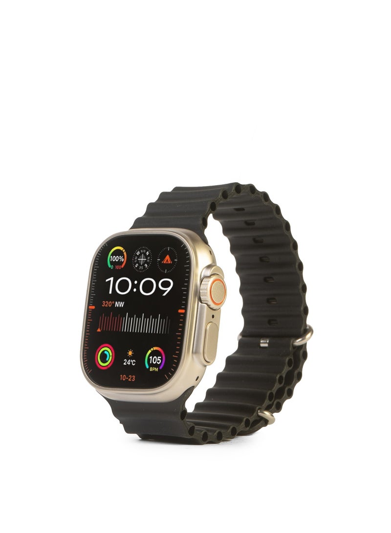 كونكت مي ساعة ConnectMe X9+ Ultra الذكية  ،  شاشة عرض Amoled مقاس 49 مم مع شريطين للساعة، بلوتوث 5.3، 260 مللي أمبير في الساعة، Open AI New ChatGPT، تطبيق WearFit Pro، مستوى مقاومة الماء IP67، عمر بطارية 7 أيام، أوضاع رياضية احترافية، مراقبة معدل ضربات القلب، مراقبة النوم - Image 4