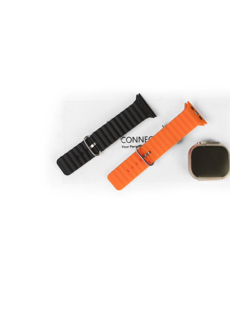 كونكت مي ساعة ConnectMe X9+ Ultra الذكية  ،  شاشة عرض Amoled مقاس 49 مم مع شريطين للساعة، بلوتوث 5.3، 260 مللي أمبير في الساعة، Open AI New ChatGPT، تطبيق WearFit Pro، مستوى مقاومة الماء IP67، عمر بطارية 7 أيام، أوضاع رياضية احترافية، مراقبة معدل ضربات القلب، مراقبة النوم - Image 5