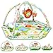 lulunemo Baby Play MatTummy Time Mat with 6 Detachable ToysActivity Gym for Visual Auditory Motor DevelopmentWashable Baby Activity Mat for 012 Month InfantsAnimal Theme - Image 3