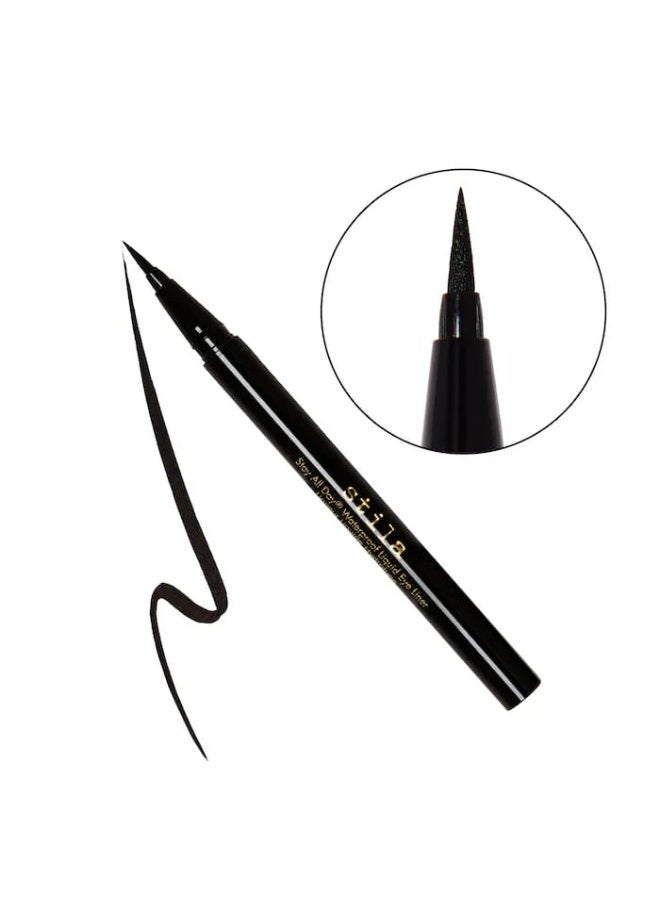 ستيلا قلم تحديد العيون السائل المقاوم للماء-أسود داكن بحجم 0.25 مل - Image 4