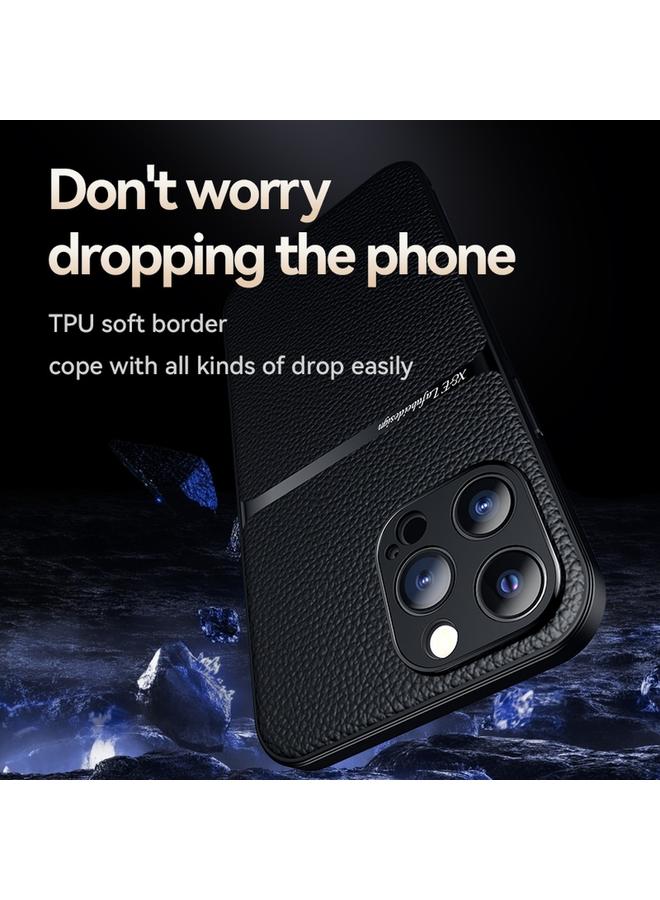 Zaboon Case For iPhone 12 Pro Litchi Leather Magnetic Full Coverage Shockproof Phone Case - Image 4