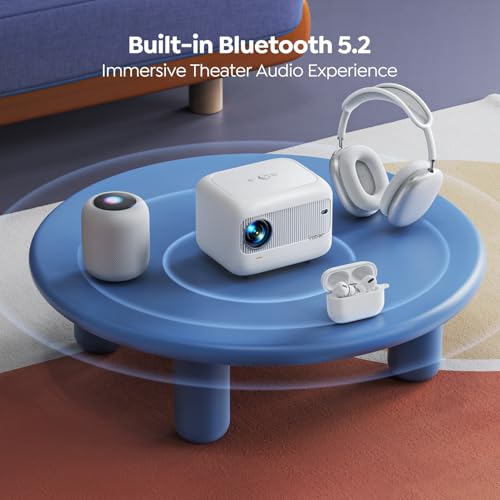 Yaber [Electric Focus]Mini Projector with 5G WiFi and Bluetooth 5.2,YABER 1080P Outdoor Projector Support ±40° Keystone Correction,Portable Projector for Phone/ TV Stick/Laptop/PS5 - Image 5