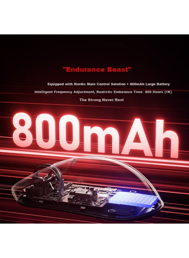 Ausdom G03 V2 Ultra Lightweight Wireless Gaming Mouse Long Battery Life 54l15 Flagship Controller Wireless/wired Dual Mode 3950 Engine Dual 8k Report Rate Red - Image 2