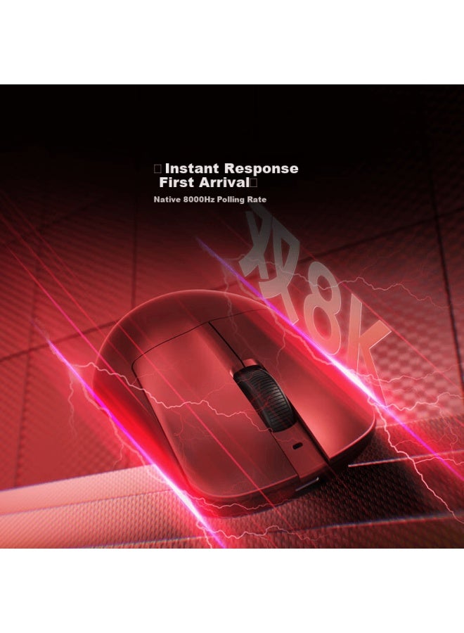 Ausdom G03 V2 Ultra Lightweight Wireless Gaming Mouse Long Battery Life 54l15 Flagship Controller Wireless/wired Dual Mode 3950 Engine Dual 8k Report Rate Red - Image 1