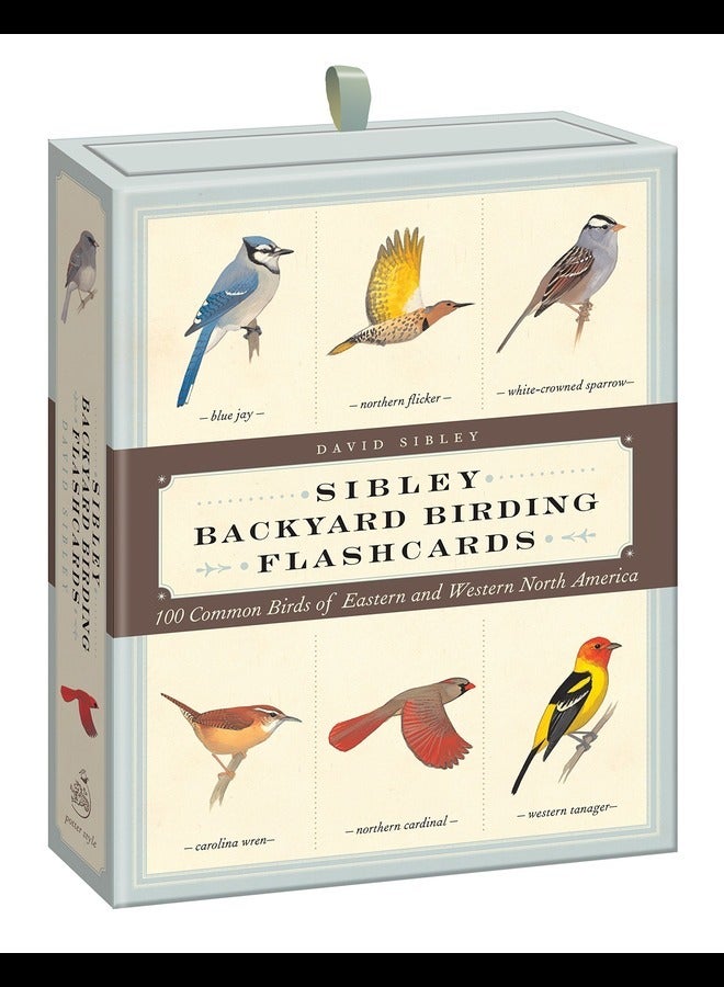 Sibley Backyard Birding Flashcards 