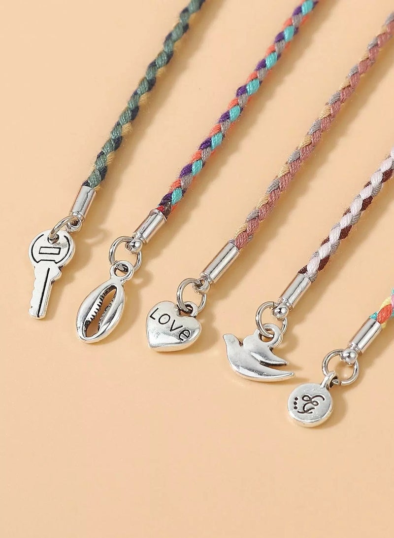 5pcs Colorful Braided Bracelet  - Image 3