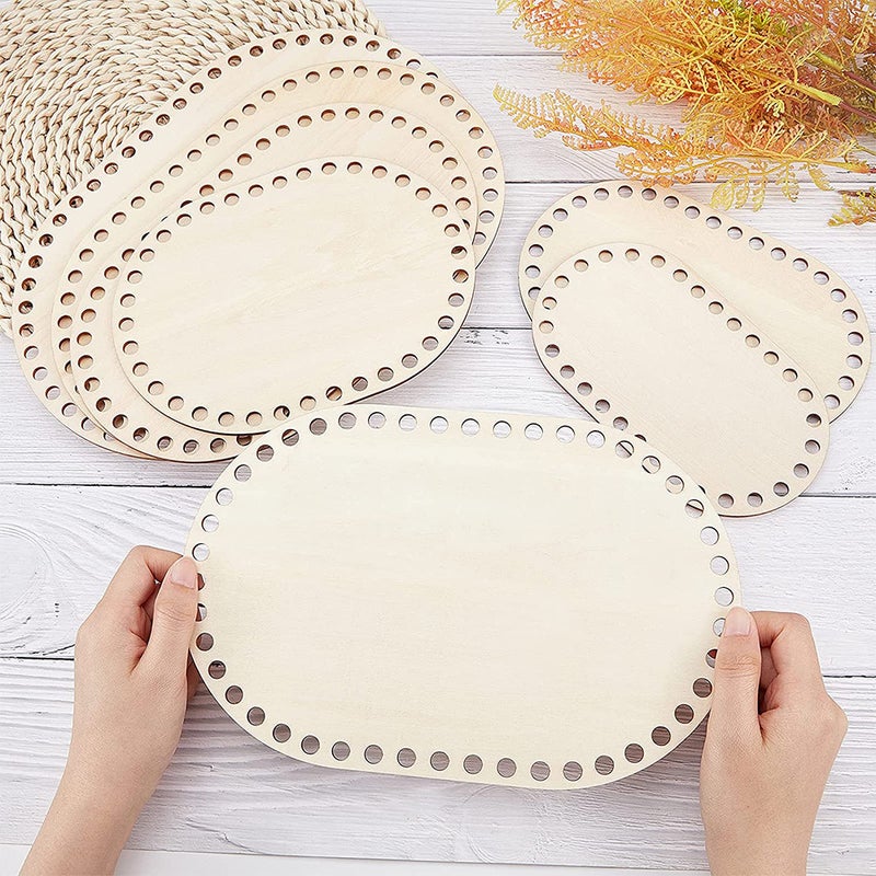 إطار تطريز دائري بيضاوي صغير من الخشب مع إطار ثابت للتطريز المتقاطع المصغر DIY - Image 2