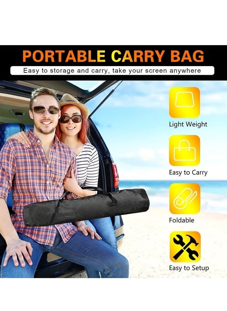 Flash Hawk 120 inch 16:9 Outdoor and Indoor Portable Projector Screen with 2.6M High Tripod Stands  - Image 3