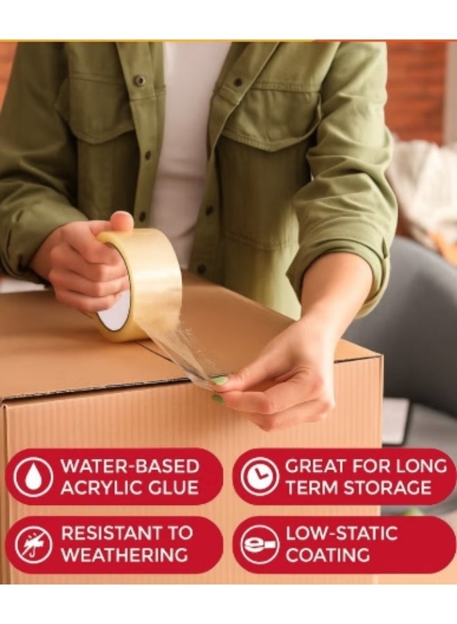 samettex Clear Adhesive Tape 70 Yards – 1 Pc For Packing & Sealing - 48mm - Image 3