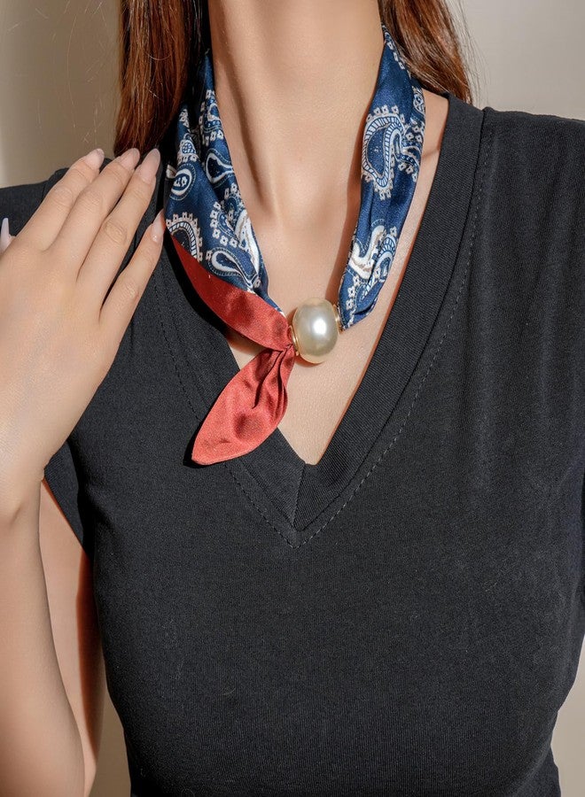 MIFYNN Silk Scarf Necklace for Woman Trendy Boho Scarf Necklace with Charm Western Country Cowgirl Cowboy Jewelry Gift - Image 4