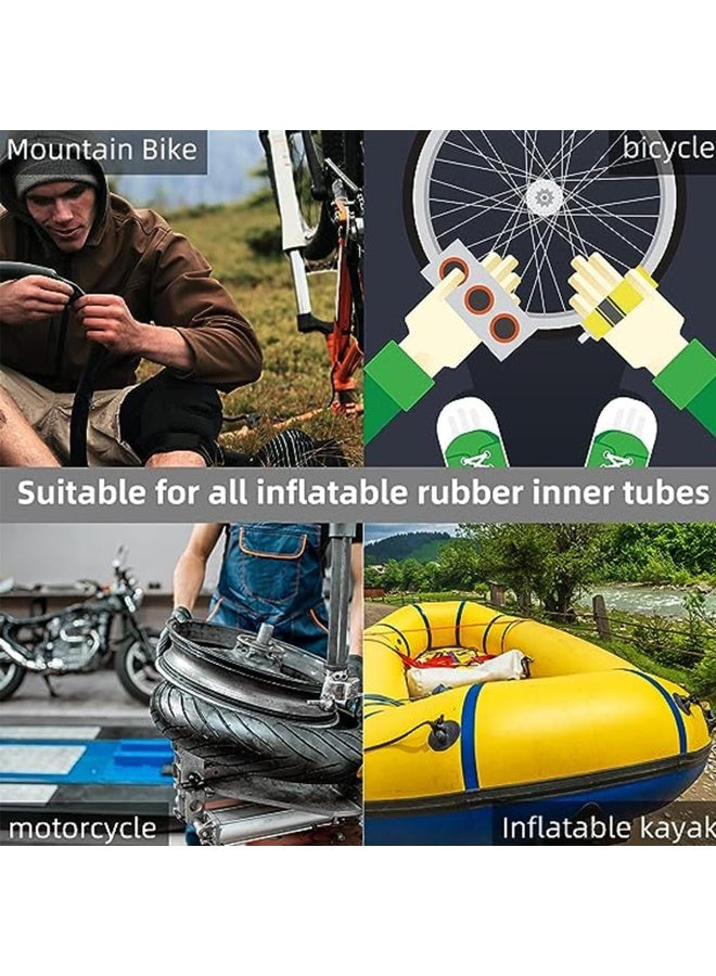 YelaJoy Puncture Bike Tire Repair Kit, 40 pcs Tire Patches and 4pcs Metal Rasps, 3 Tyre sealant，2 Valve，2 Crowbar，4 Rubber tube，Bicycle Tire Repair Kit, Practical Bike Tire Patch Kit Road Bike Tire Patch Tool Easy & Quick Repair for Bicycles(55pcs) - Image 5
