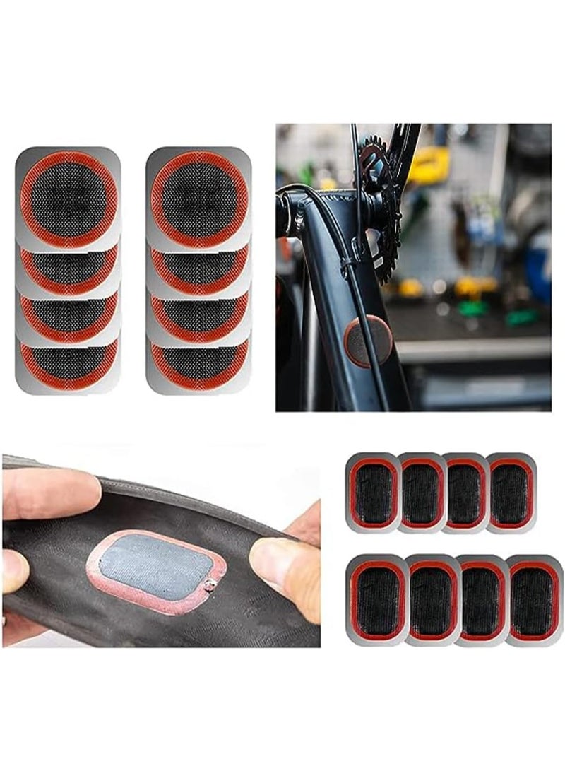 YelaJoy Puncture Bike Tire Repair Kit, 40 pcs Tire Patches and 4pcs Metal Rasps, 3 Tyre sealant，2 Valve，2 Crowbar，4 Rubber tube，Bicycle Tire Repair Kit, Practical Bike Tire Patch Kit Road Bike Tire Patch Tool Easy & Quick Repair for Bicycles(55pcs) - Image 3