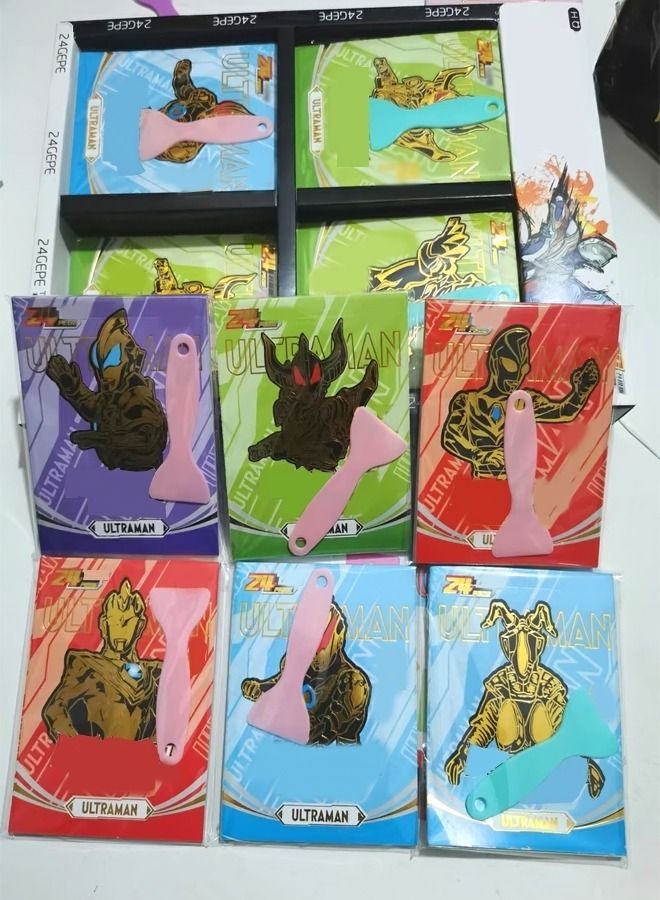 fashionhome 20 Pieces children's Favorite Ultraman Character Cartoon Cosmic Hero Shining Stickers Book for Kids - Image 4