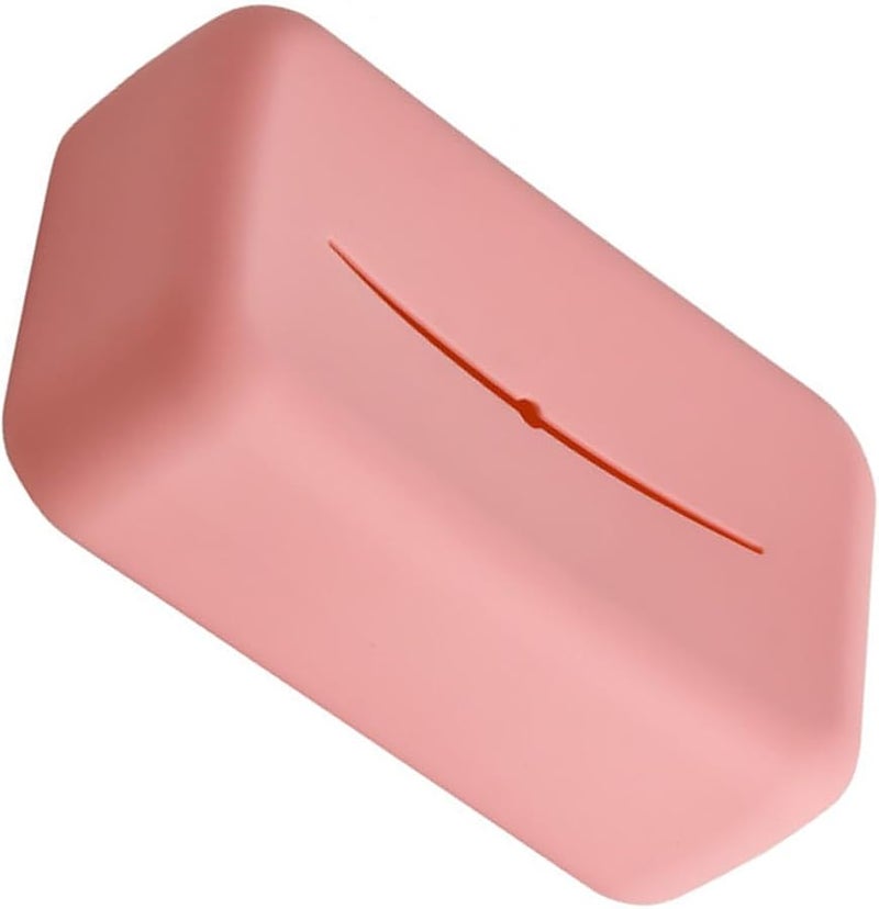 غطاة صندوق المناديل السيليكونية حامل المناديل حافظة المناديل الورقية اللون أ - Image 2