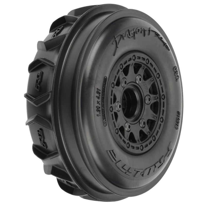 ProLine Racing Dumont PaddleRib SC 2230 MTD Raid Blk F PRO1021210 RC Tire - Image 2