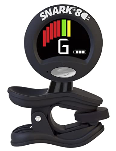 Snark SNARK8 Guitar Tuner Clip On, Compatible W/ Guitars, Bass, Violins, Ukuleles & More, Rechargeable USB, Protective Case & Cleaning cloth, 360° Rotating, Auto Off, Vulcanized Rubber Joints - Image 5