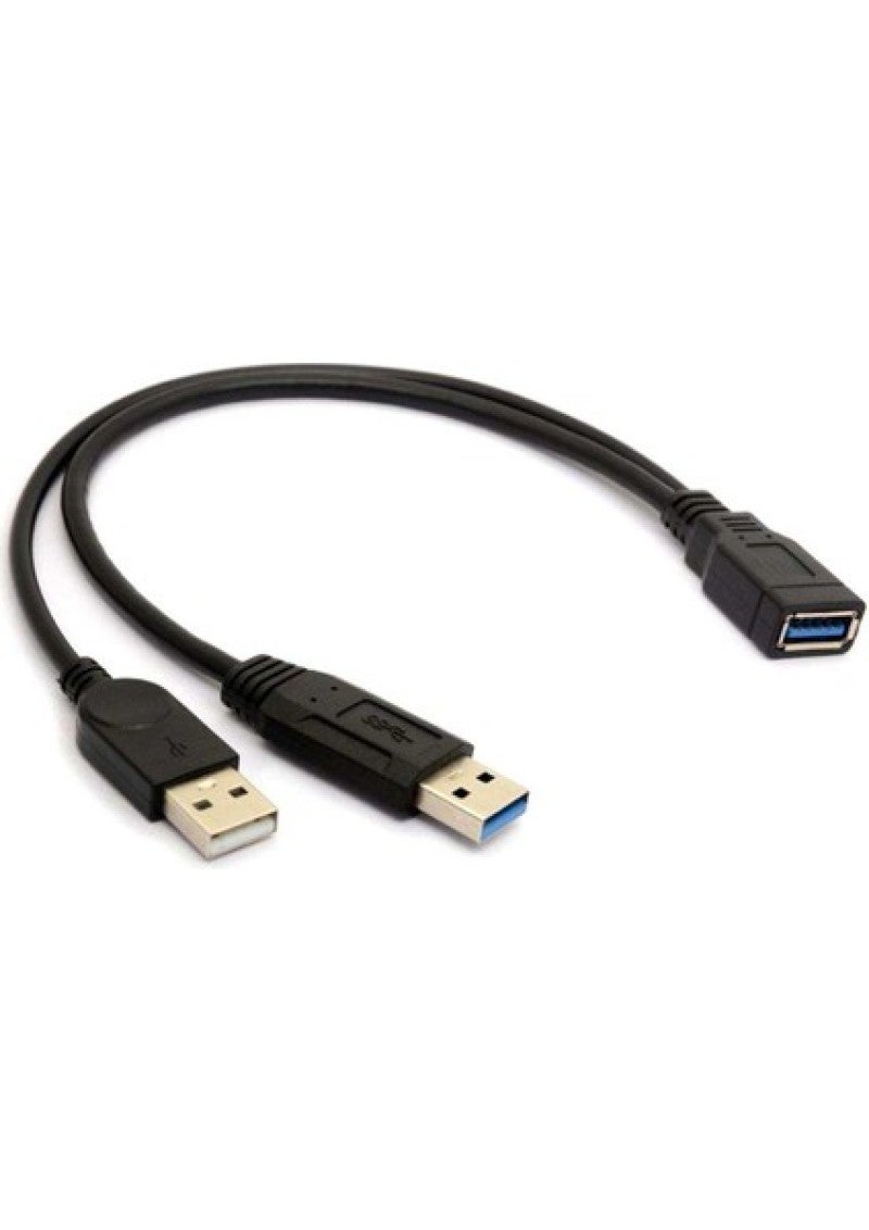 مُقسم تحويل كابل USB 3.0 عالي السرعة - بنية نحاسية ومغلف مطاطي لنقل البيانات الداخلي والخارجي - Image 3